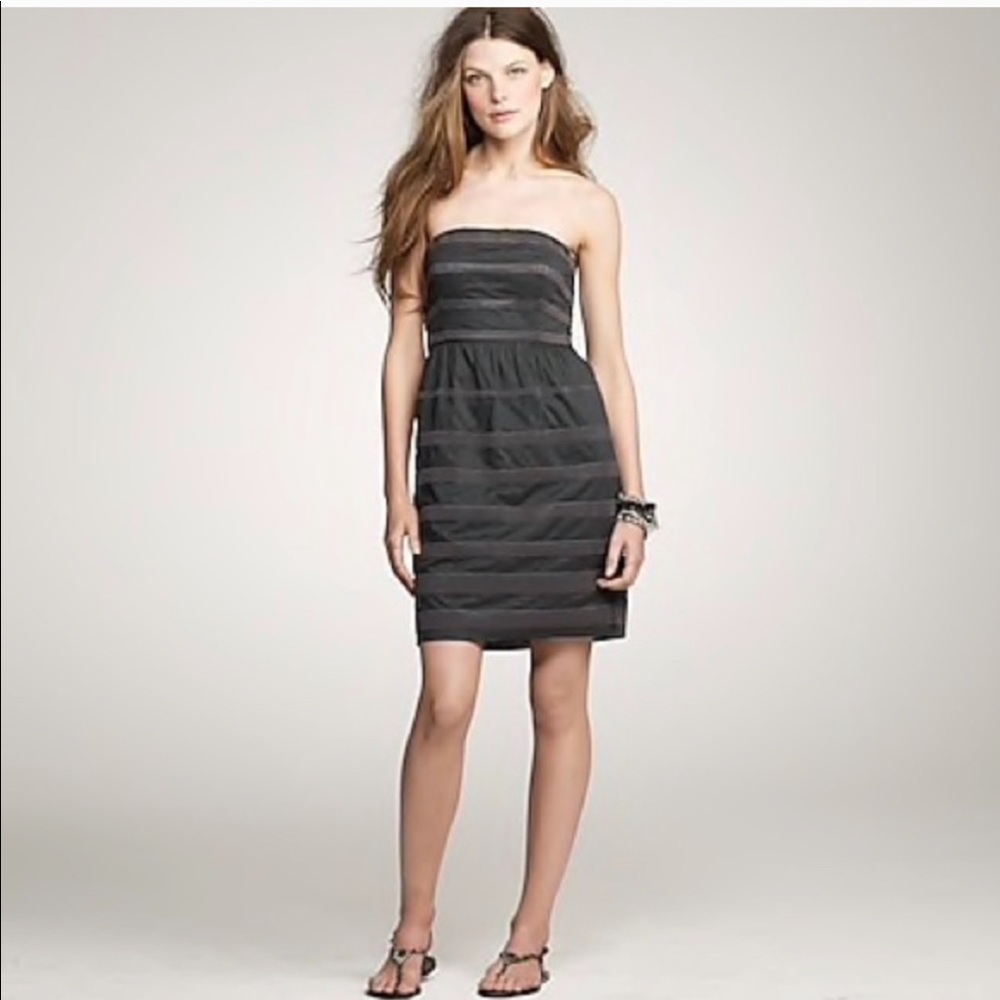 J. Crew  Ginny strapless dress with pockets